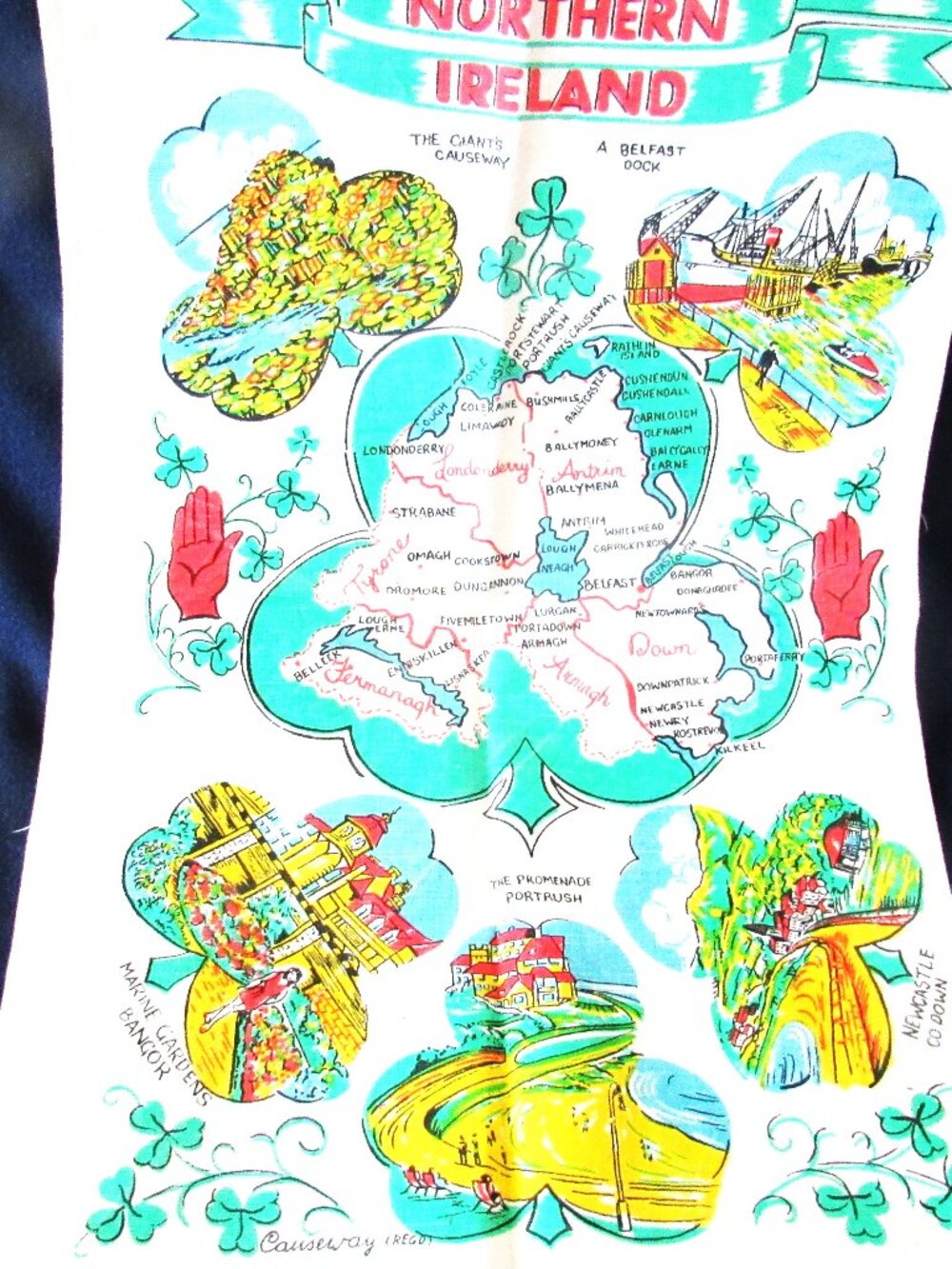 Northern Ireland Linen Tea Towel.